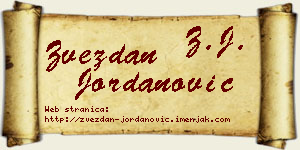 Zvezdan Jordanović vizit kartica
